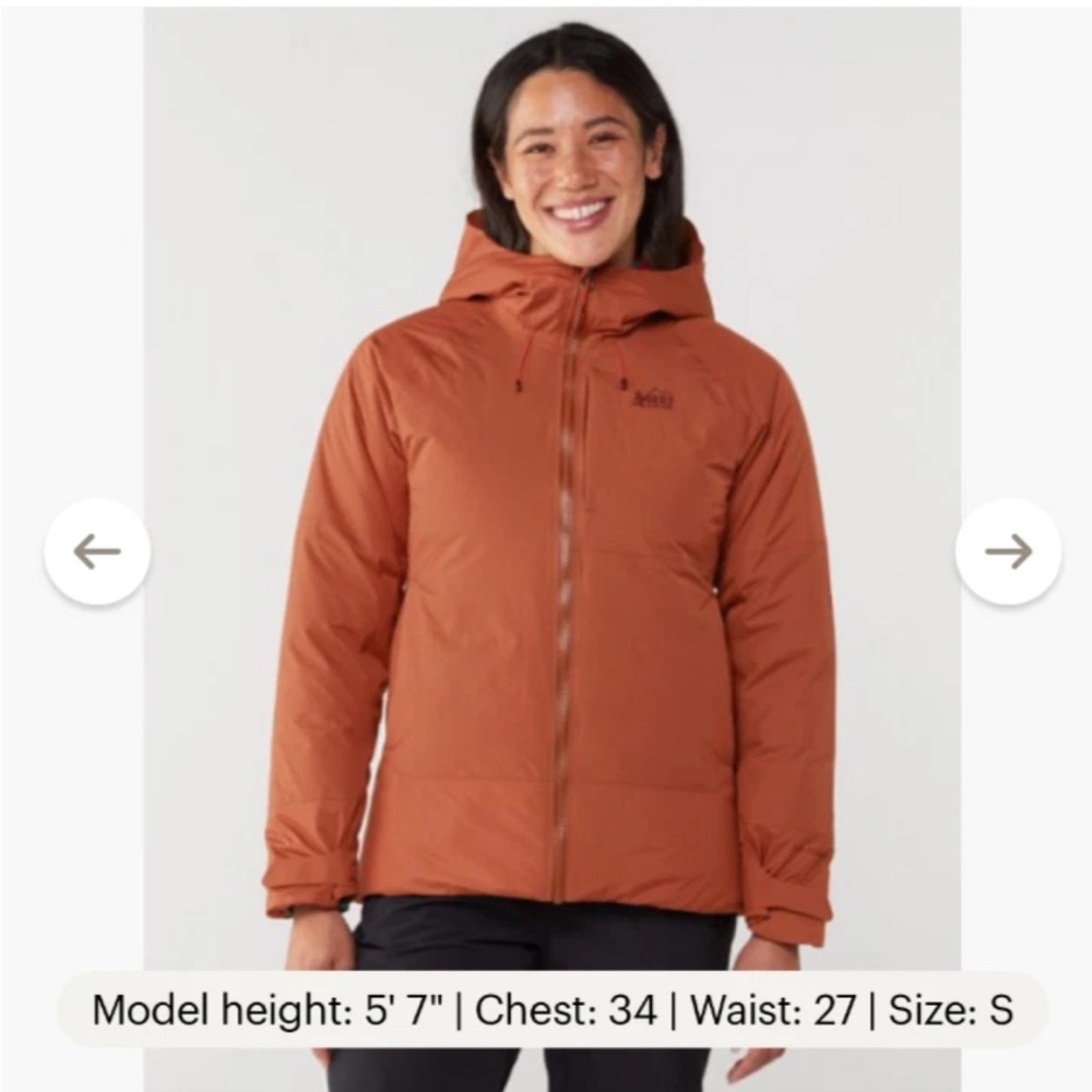 REI Women's Orange Ski Jacket - Picture 2 of 15